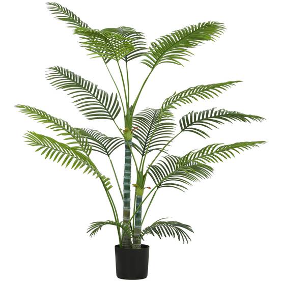 Palmier artificiel plastique intérieur décoration tropicale 170 cm vert - ComfortXL Outdoor Living - Image 1