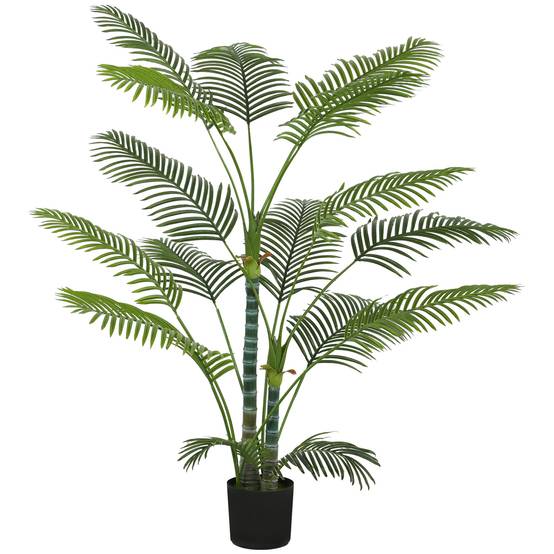 Palmier artificiel plastique intérieur décoration tropicale 170 cm vert - ComfortXL Outdoor Living - Image 2