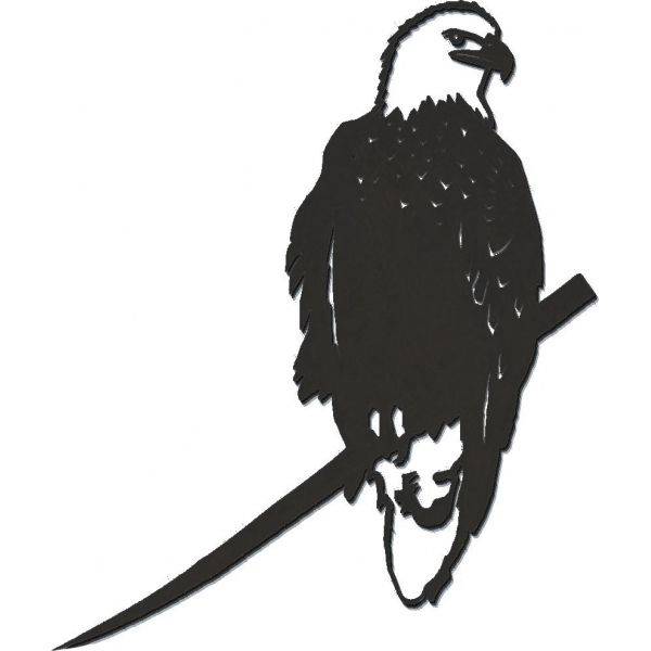 Metalbird - Oiseau sur pique aigle en acier corten Metalbird - Image 1