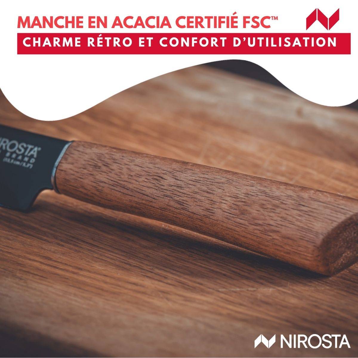 Couteau d’office universel 24 cm Nirosta Flow - Image 6