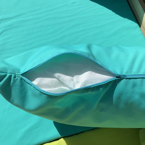 Home Maison - Ensemble de coussins palette en tissus téflon supérieur - HOME MAISON - Polyester - Turquoise - Image 3