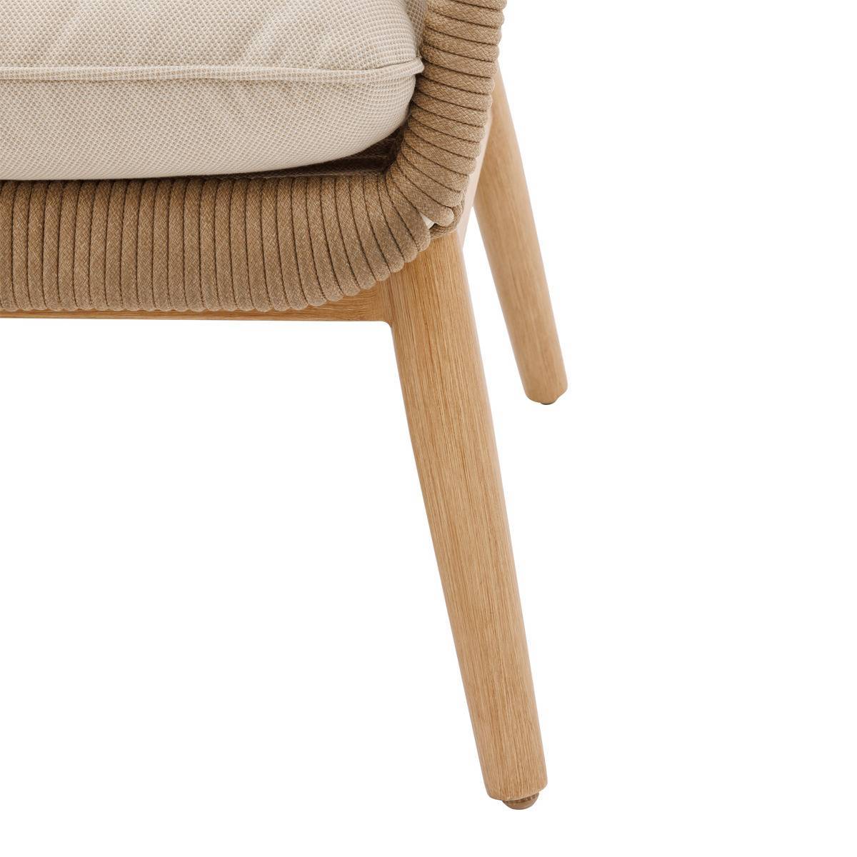 Hesperide - Fauteuil de salon de jardin "Orissa" taupe polyester et acier  Hespéride - Image 5