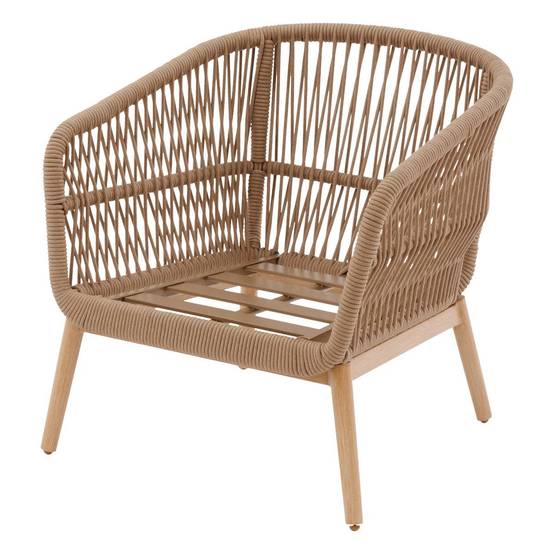 Hesperide - Fauteuil de salon de jardin "Orissa" taupe polyester et acier Hespéride - Image 2