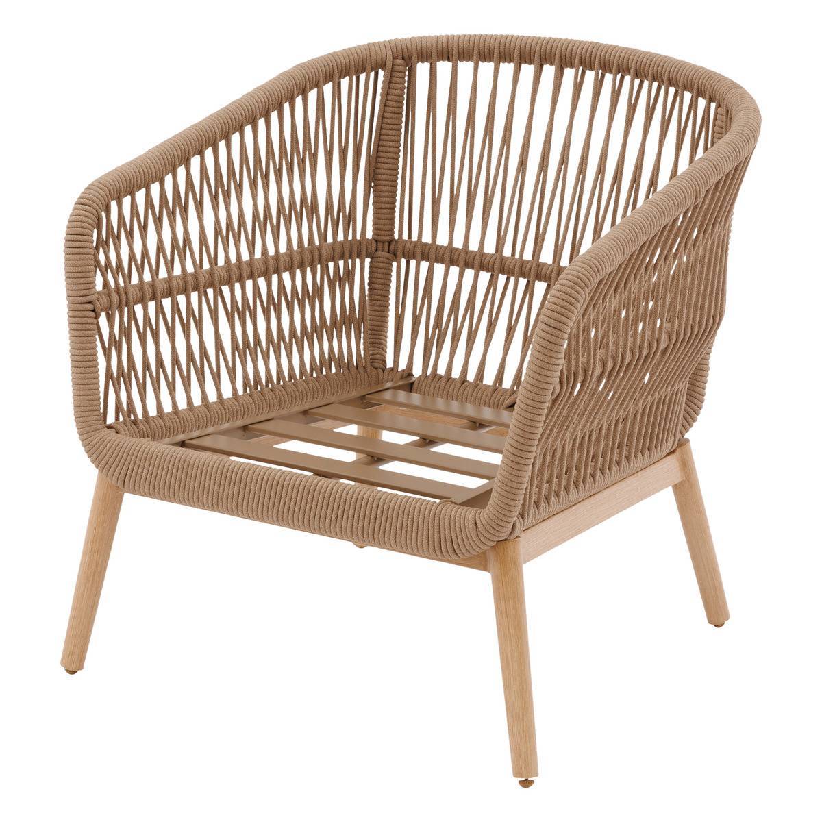 Hesperide - Fauteuil de salon de jardin "Orissa" taupe polyester et acier  Hespéride - Image 2