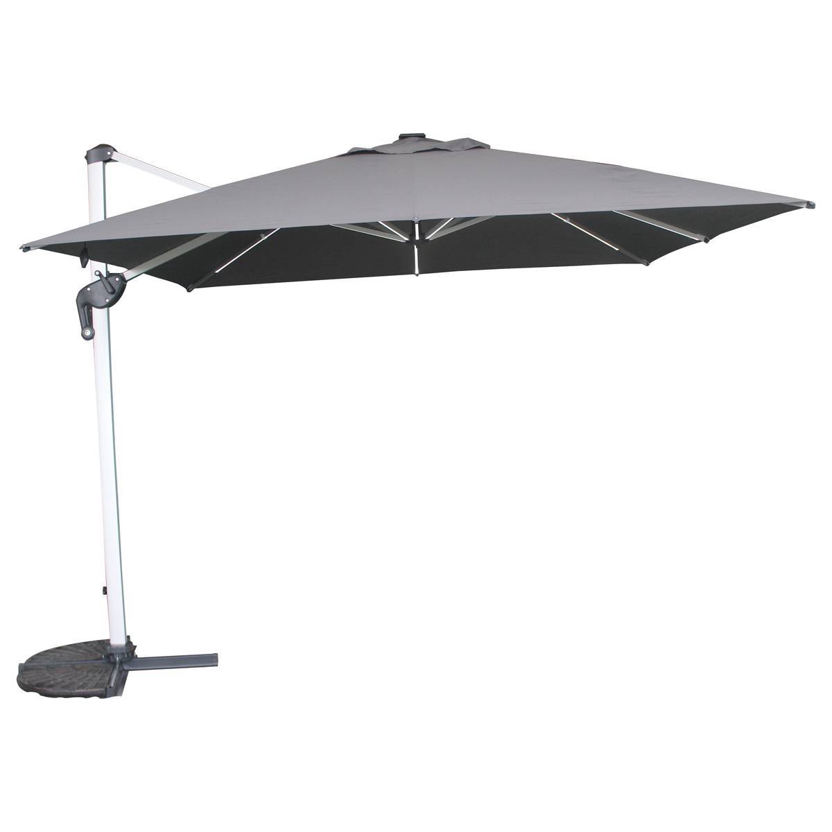 Hesperide - Toile de parasol "Equador" ardoise 3x3m en polyester Hespéride - Image 2