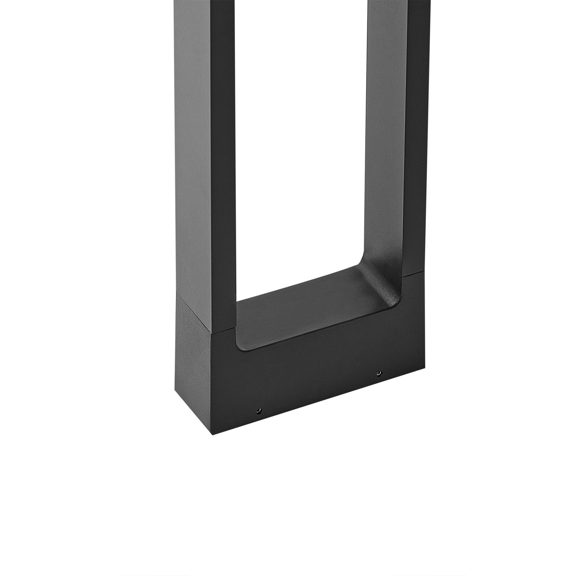 Beliani - Borne Lumineuse Aluminium Noir MALDEN - 17x17x60- Beliani - Image 7