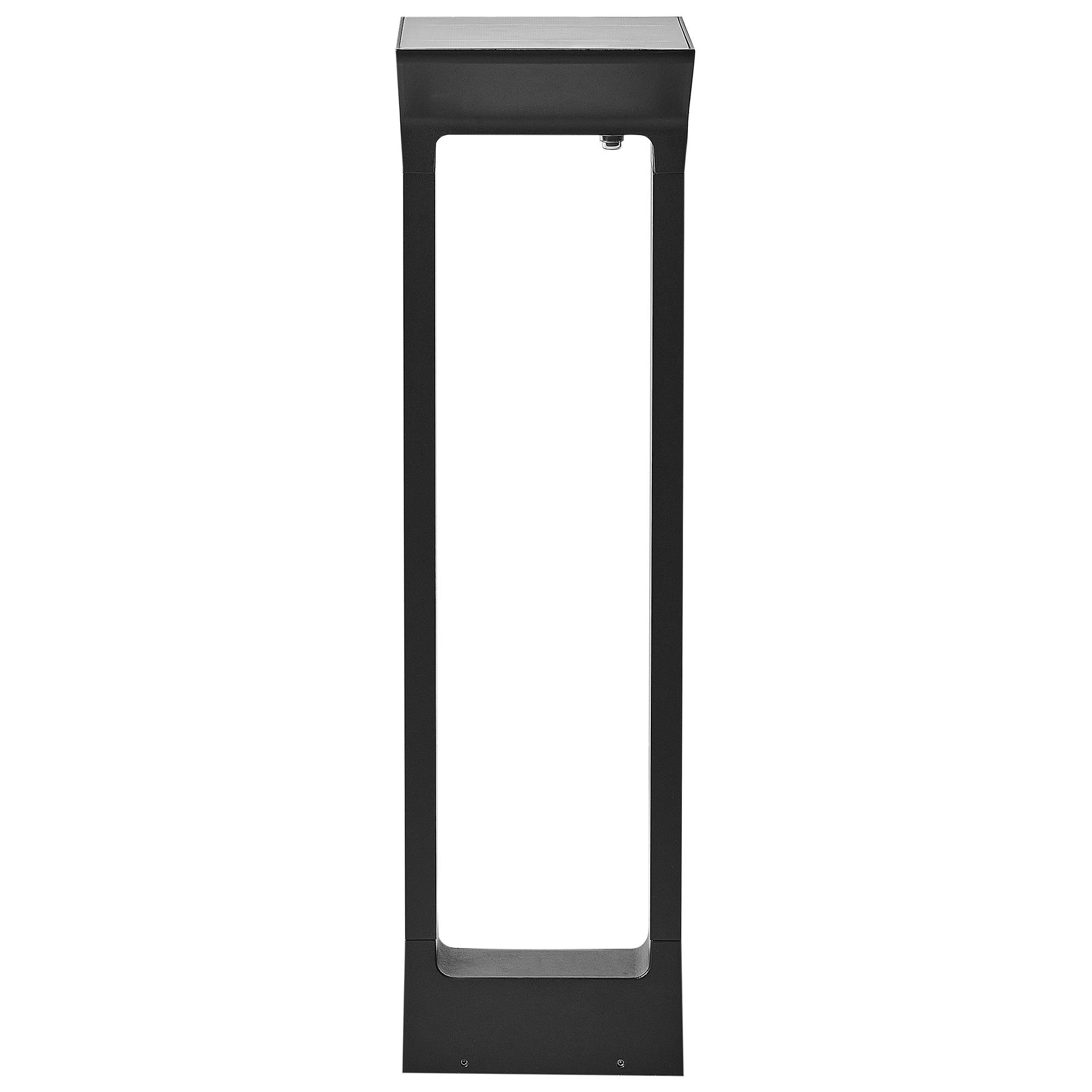 Beliani - Borne Lumineuse Aluminium Noir MALDEN - 17x17x60- Beliani - Image 4