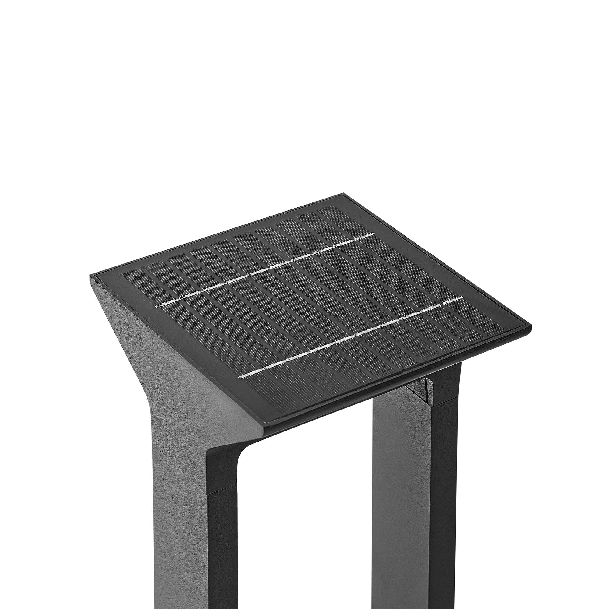 Beliani - Borne Lumineuse Aluminium Noir MALDEN - 17x17x60- Beliani - Image 5