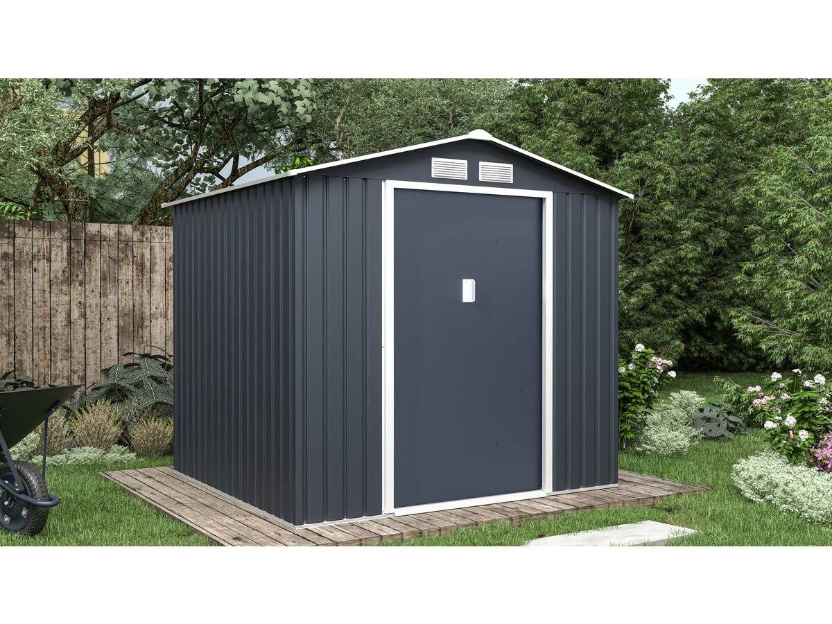 Abri De Jardin Métal "vegas" - 4,07 M² - Gris -habitat Et Jardin - Image 5