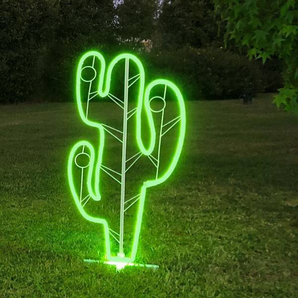 Lotti - Lampe néon déco cactus 480 leds verte SMD extérieur Lotti - Image 1