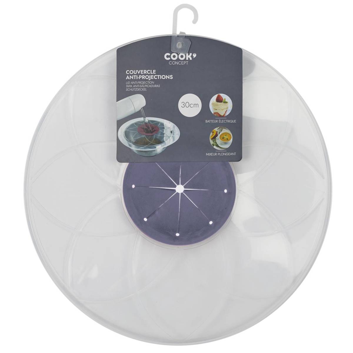 Cook Concept - Couvercle Anti-Projections "Delmar" 30cm Gris - Image 4