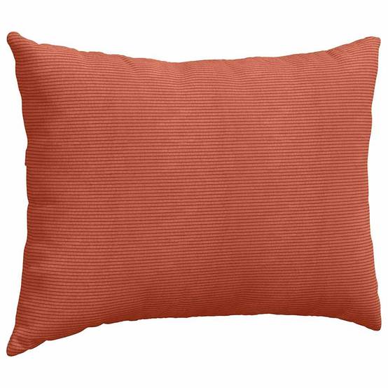 Coussins de Canapé (x2) Velours Côtelé Housse Amovible pour Chambre et Salon Rouge Orange 70x50 cm – ComfortXL Outdoor Living - Image 5