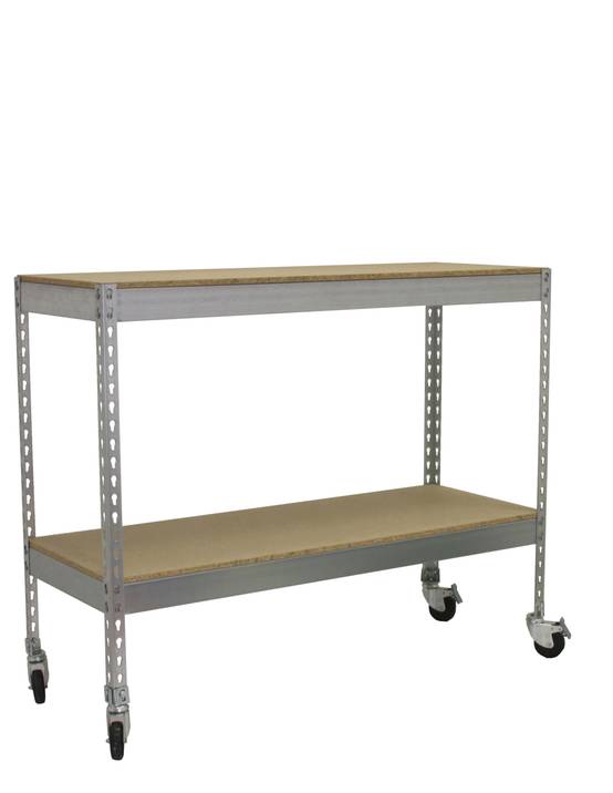 Etagère Sans Vis Ecoforte Mob. 1506-2 Chipboard 900 Galva/bois Galva/bois 975x1500x600 - Simonrack