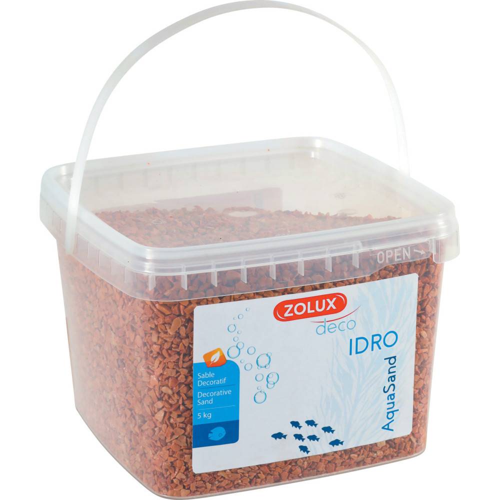 Zolux - zolux - Gravier décoratif 2-3 mm orange Ashewa aquaSand 5 kg pour aquarium - Image 1