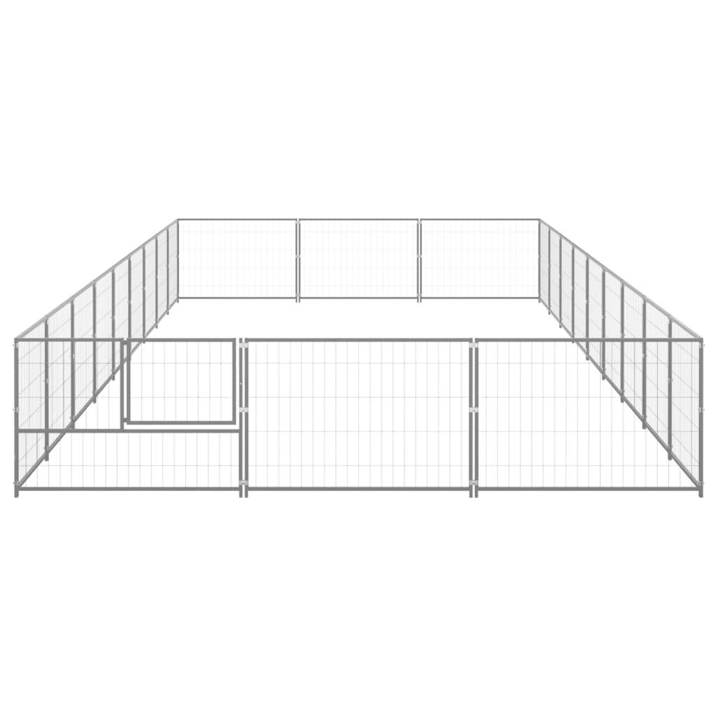 Vidaxl - Chenil Argenté 27 m² Acier vidaXL 3082141 - Image 6