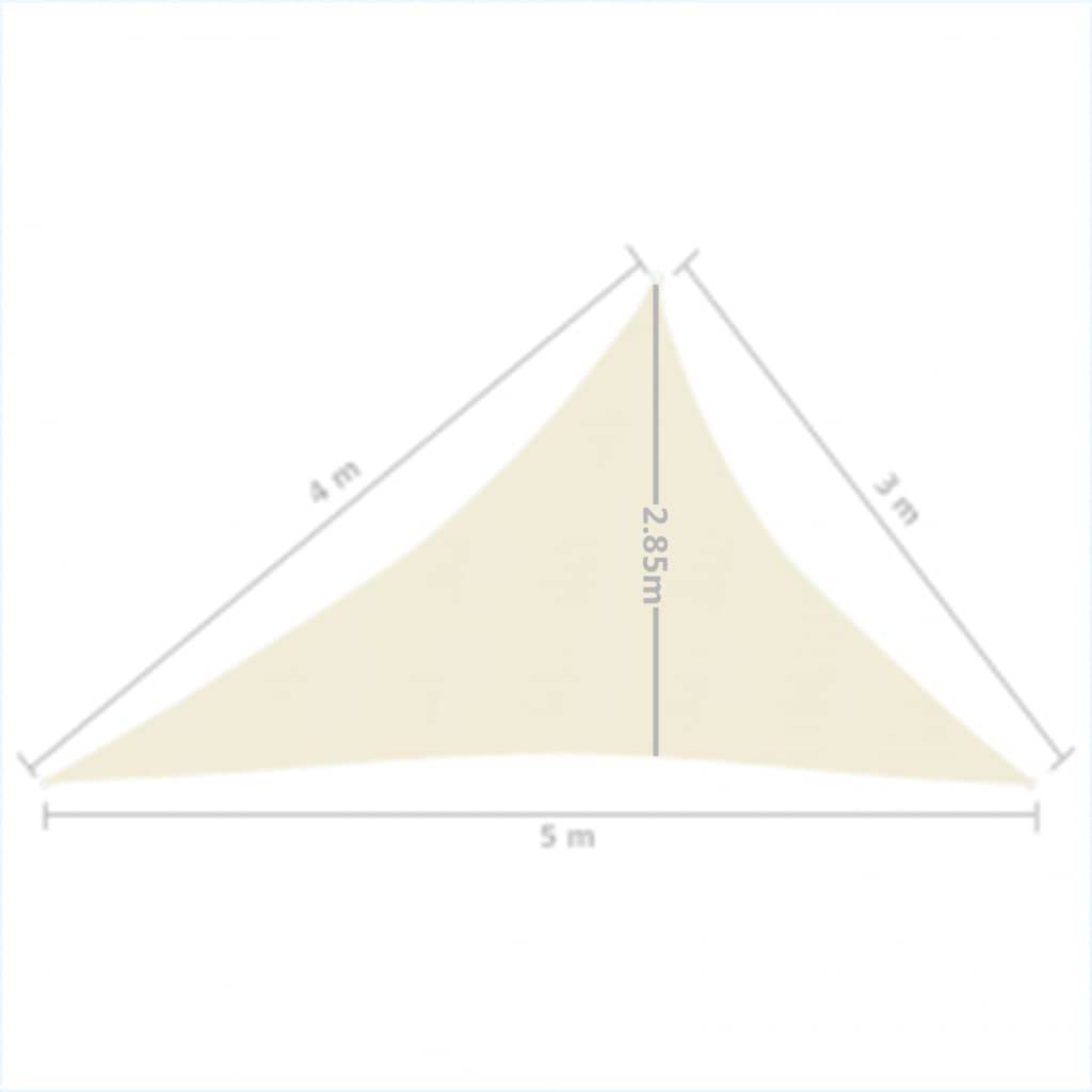 Helloshop26 - Voile d'ombrage 160 g/m² 3 x 4 x 5 m crème PEHD - Image 3
