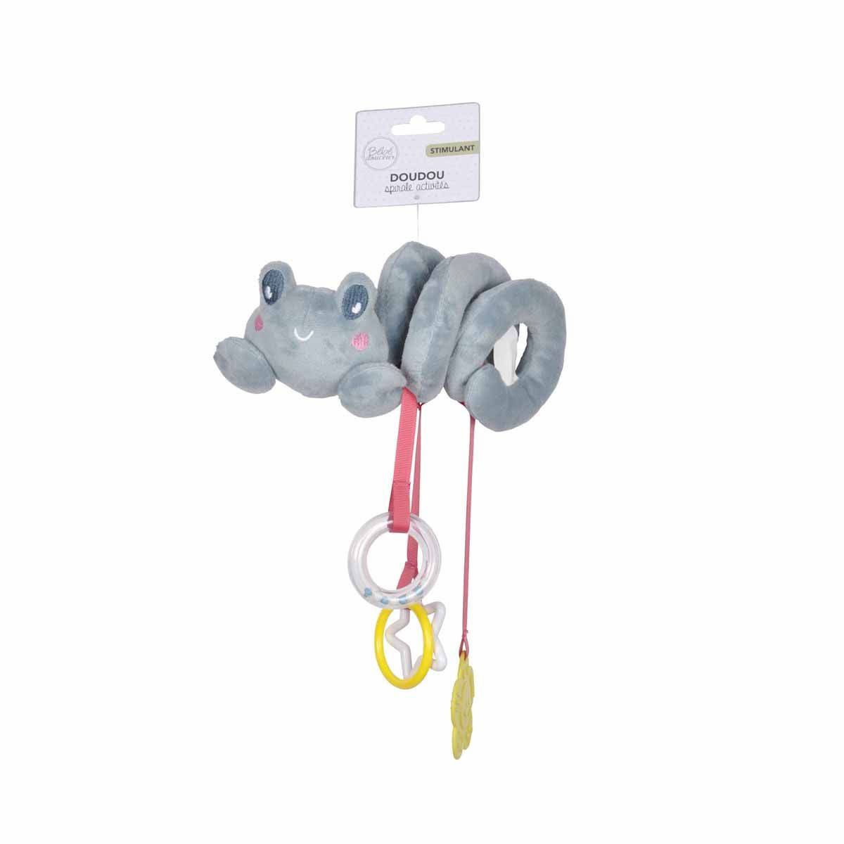 Doudou Spirale Activités "Crabe" 17cm Bleu - Image 2