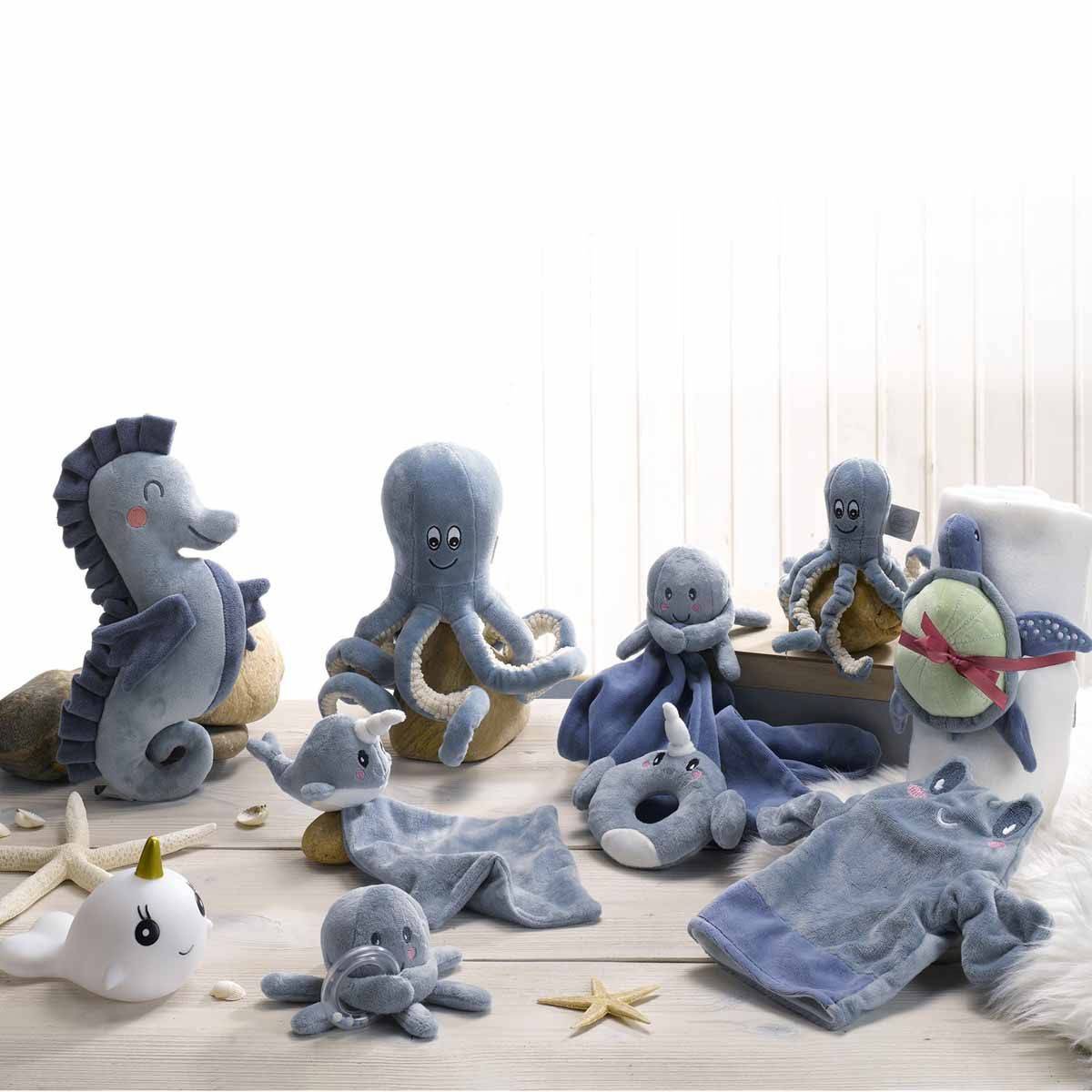 Doudou Spirale Activités "Crabe" 17cm Bleu - Image 3