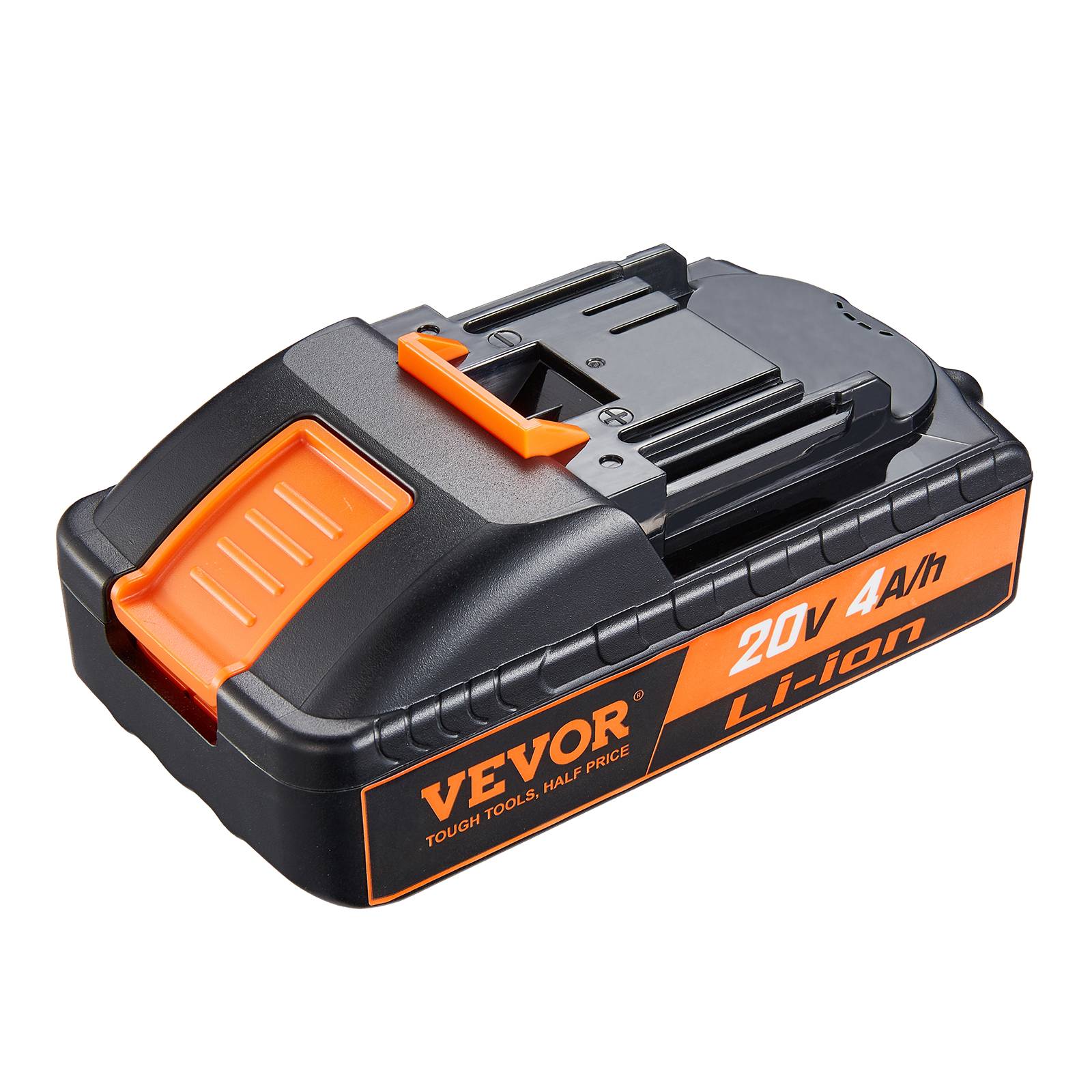 VEVOR Batterie outil sans fil lithium-ion 20 V 4,0 Ah, haute capacité. Compatible 20 V.
