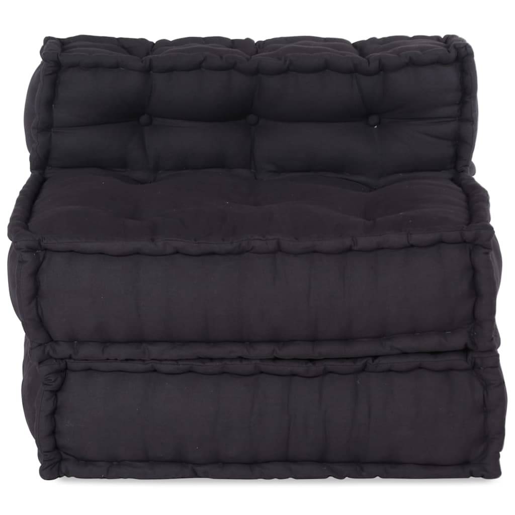 Canapé modulaire coton anthracite 70 x 70 x 54 cm, poids:12.3kg - PANGIVO - Image 4