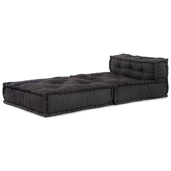 Canapé modulaire coton anthracite 70 x 70 x 54 cm, poids:12.3kg - PANGIVO - Image 5