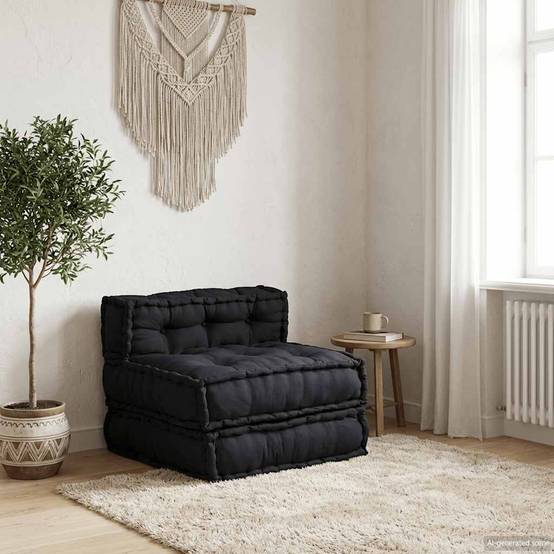 Canapé modulaire coton anthracite 70 x 70 x 54 cm, poids:12.3kg - PANGIVO - Image 1