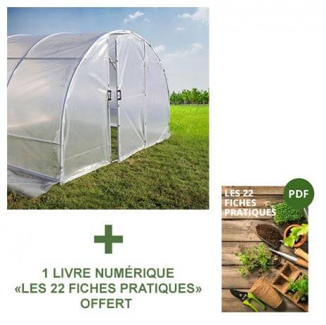 Serre tunnel PRIMA 18 m², Portes 1 porte simple - Image 5