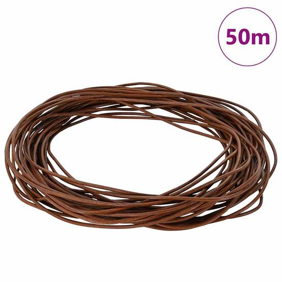 Corde en Cuir Marron Clair Ø1,5 mm x 50 m Cuir Maison Chic - Image 2