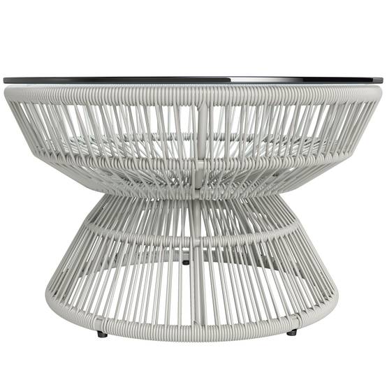 PANGIVO - Table basse de jardin résine tressée gris 60 x 60 x 37 cm - PANGIVO - Image 2