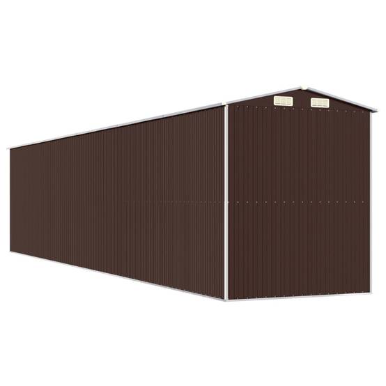 Vidaxl - Abri de jardin Marron foncé 192x938x223 cm Métal galvanisé vidaXL 3147469 - Image 7
