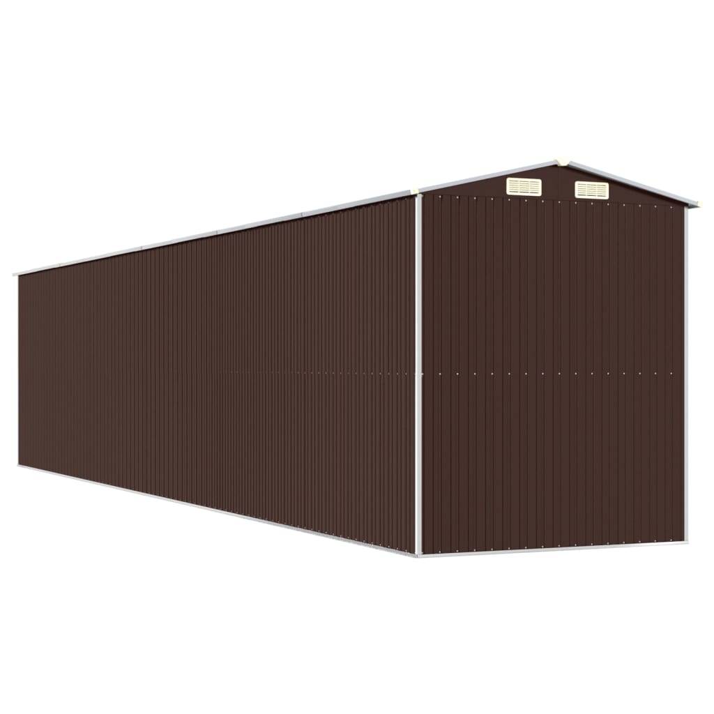 Vidaxl - Abri de jardin Marron foncé 192x938x223 cm Métal galvanisé vidaXL 3147469 - Image 7