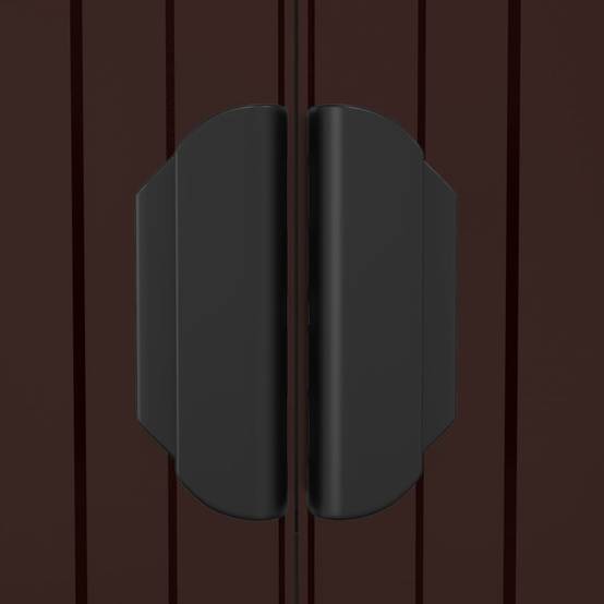 Vidaxl - Abri de jardin Marron foncé 192x938x223 cm Métal galvanisé vidaXL 3147469 - Image 4