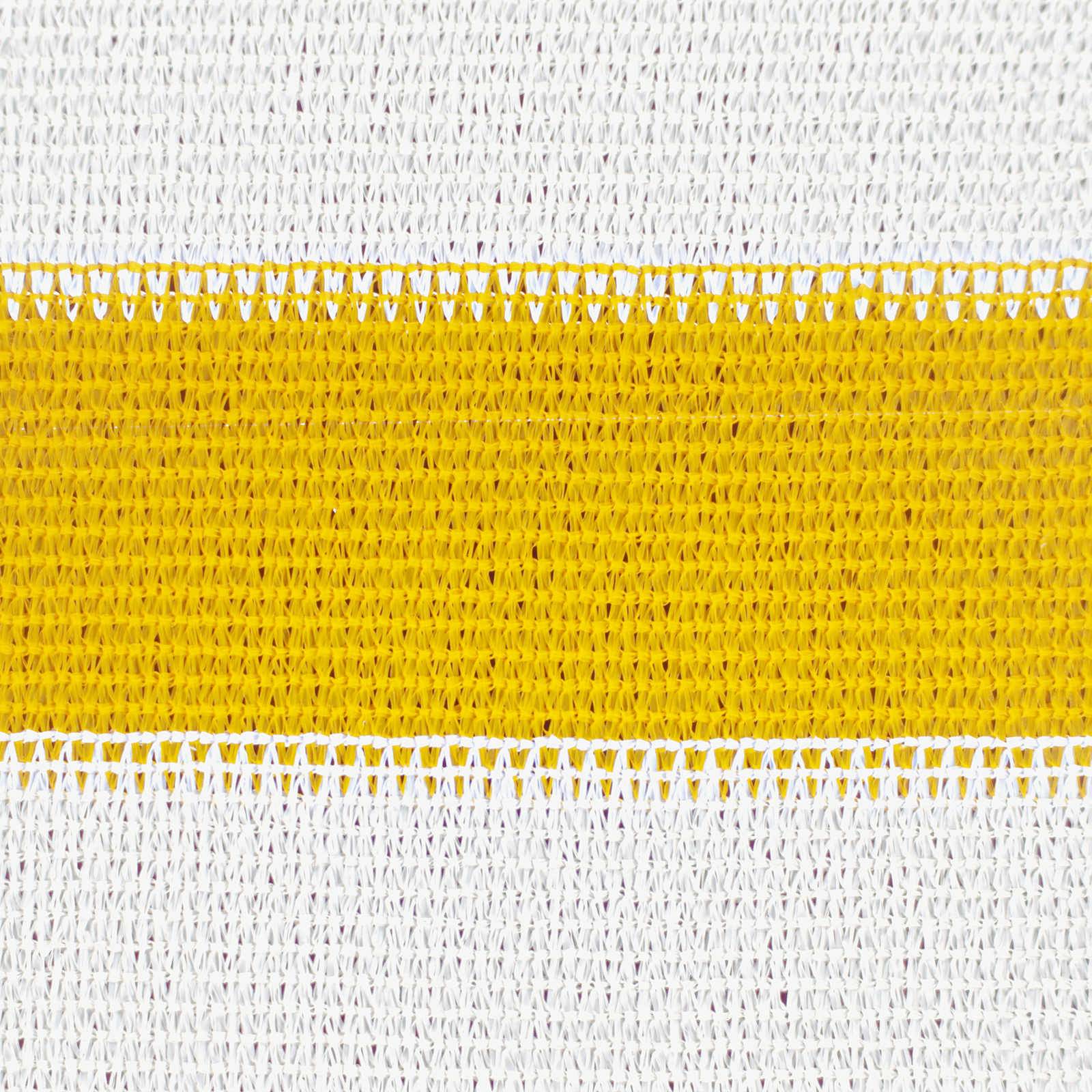 Voile d'ombrage HDPE jaune et blanc 500 x 700 cm - PANGIVO - Image 6