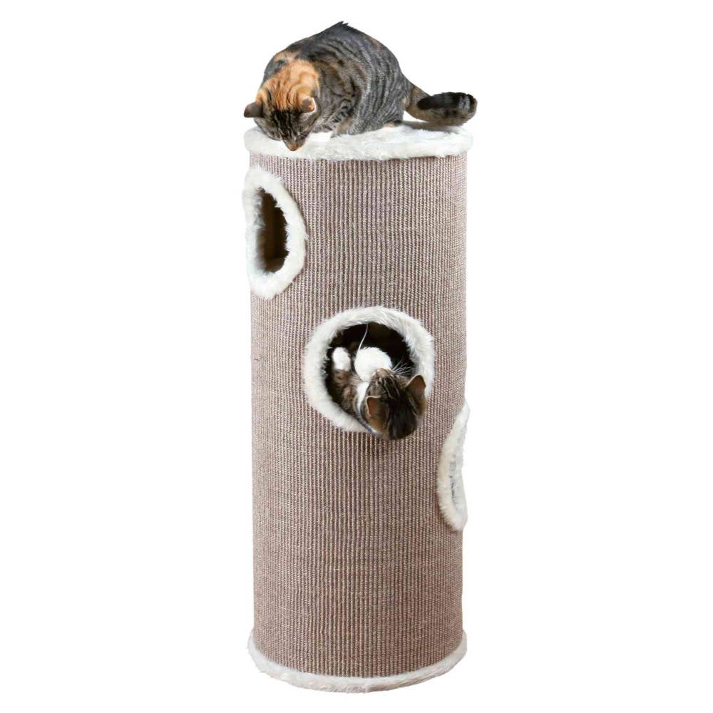 Trixie - Trixie - arbre à chat tour Edoardo ø 40 cm x hauteur 100 cm couleur taupe. - Image 1