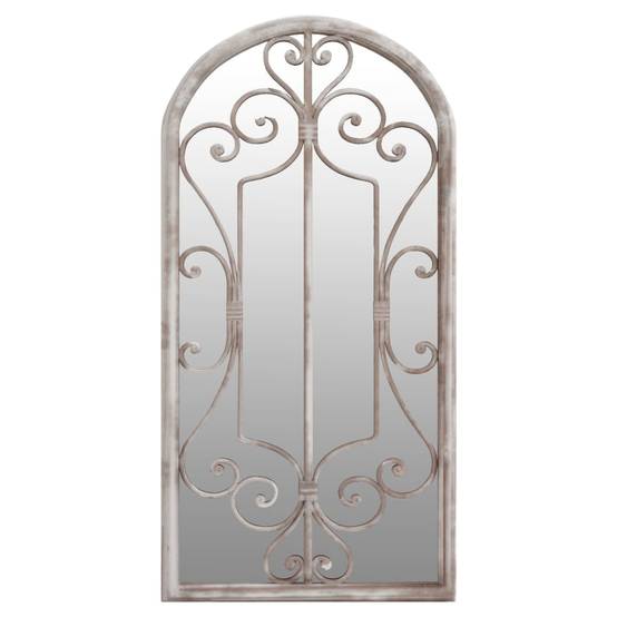 Miroir de jardin Sable 70x30 cm Fer pour utilisation extérieure Maison Chic - Image 1