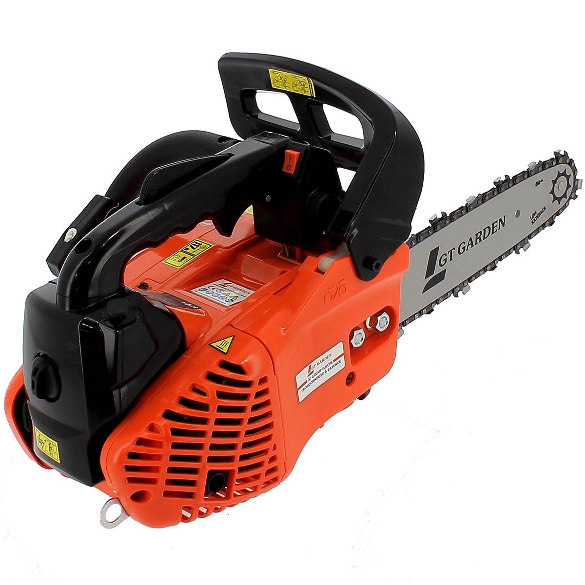 Gt Garden - Tronçonneuse élagueuse thermique 25 cm3, 1 CV, guide 26 cm, 2 chaînes - GT GARDEN - Image 5