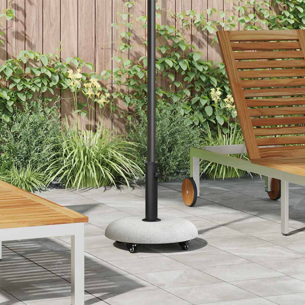 Vidaxl - Pied de parasol 21kg Gris clair Béton Rond vidaXL 42007324 - Image 1