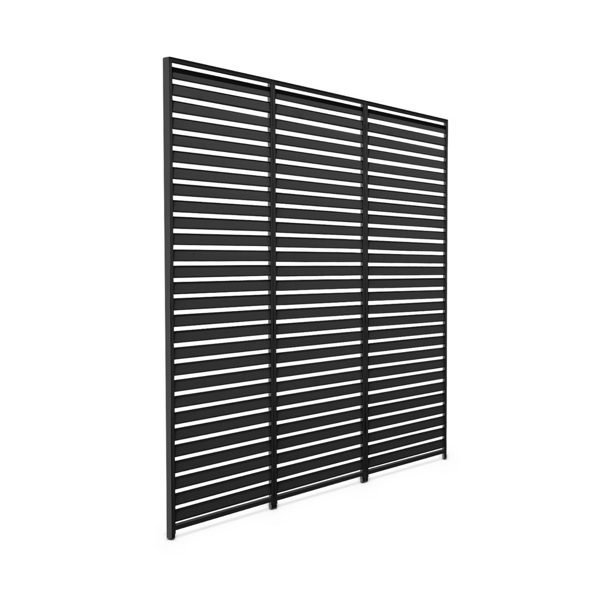 Lot de 3 persiennes anthracite 130cm pour pergola bioclimatique aluminium 4x3m Triomphe | sweeek - Image 2