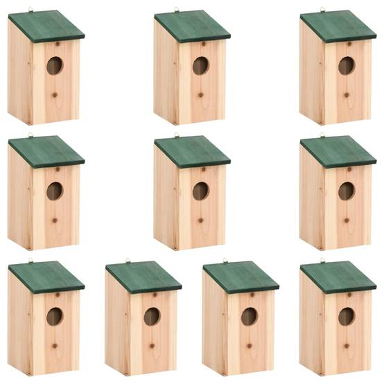 Lot de 10 Nichoir Prolenta Naturel 12 X 12 X 22 cm - P87209N - Image 1