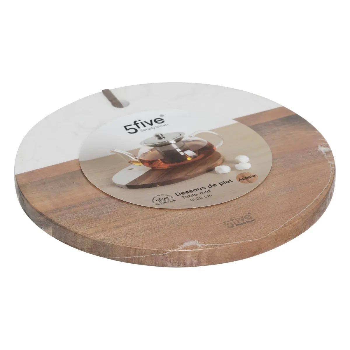 Dessous de Plat en Bois "Harmony" 20cm Naturel - Image 2