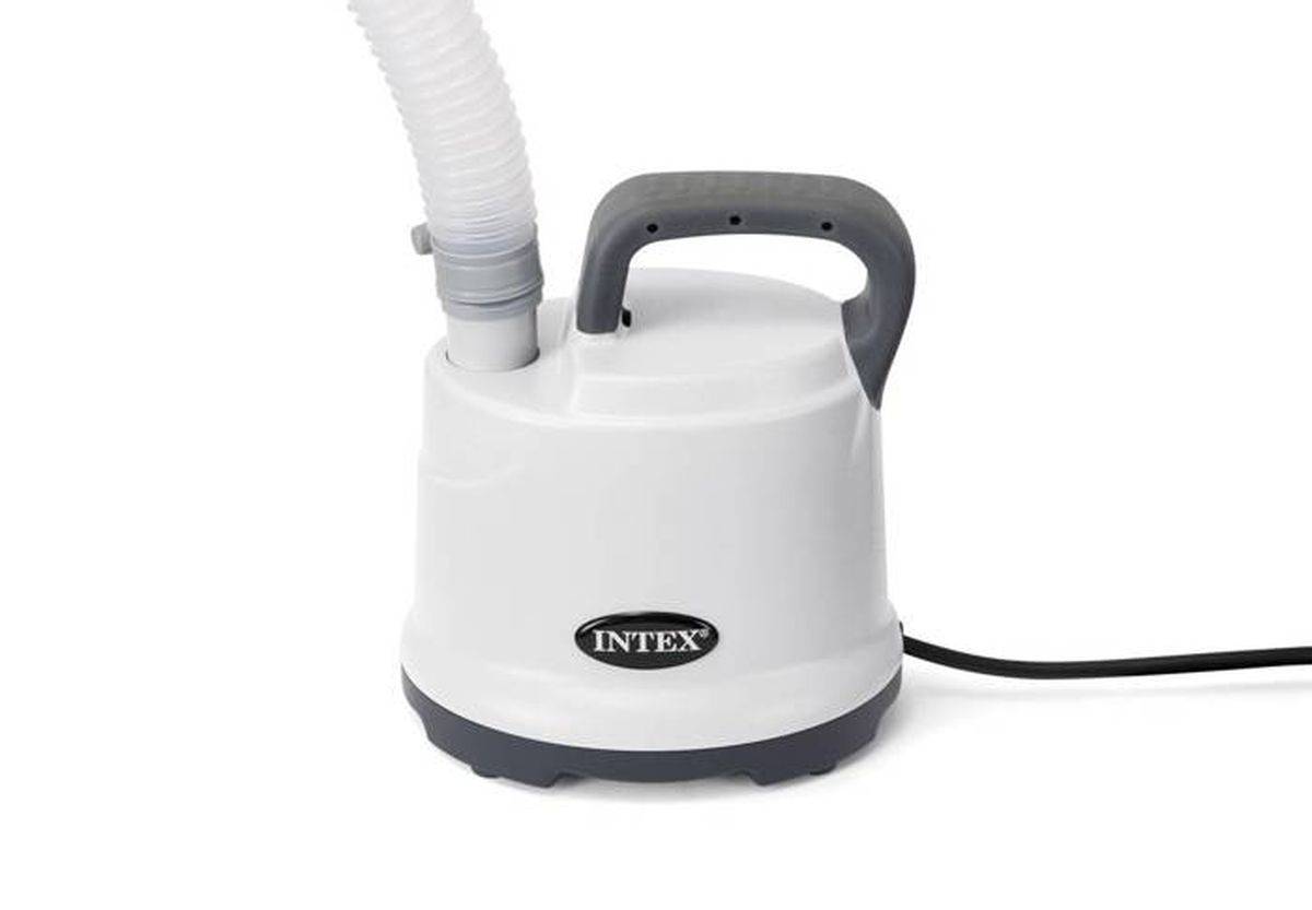 Pompe de vidange pour piscine Intex 99 W, 3 595 L/h, tuyau 5 m, hauteur max 1,22 m, IPX8 - Intex