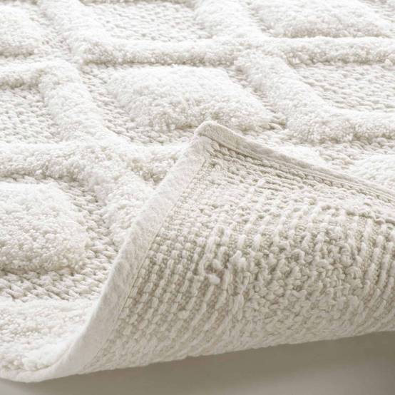 Tapis de Bain Jacquard "Nemesis" 50x80cm Blanc - Image 3