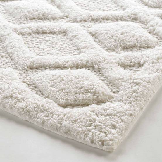 Tapis de Bain Jacquard "Nemesis" 50x80cm Blanc - Image 2