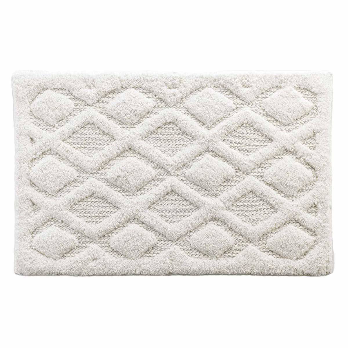 Tapis de Bain Jacquard "Nemesis" 50x80cm Blanc - Image 1