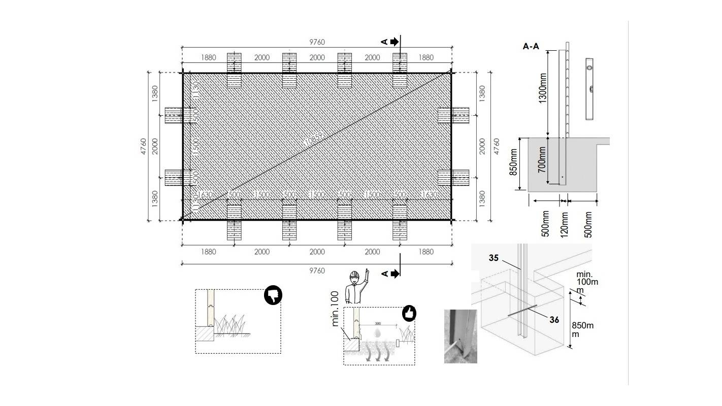 Altanka - Piscine en bois 10,20x5,20 - H.1,44 m - avec filtration et coffre - BAS761OSPI+SZA - Image 7