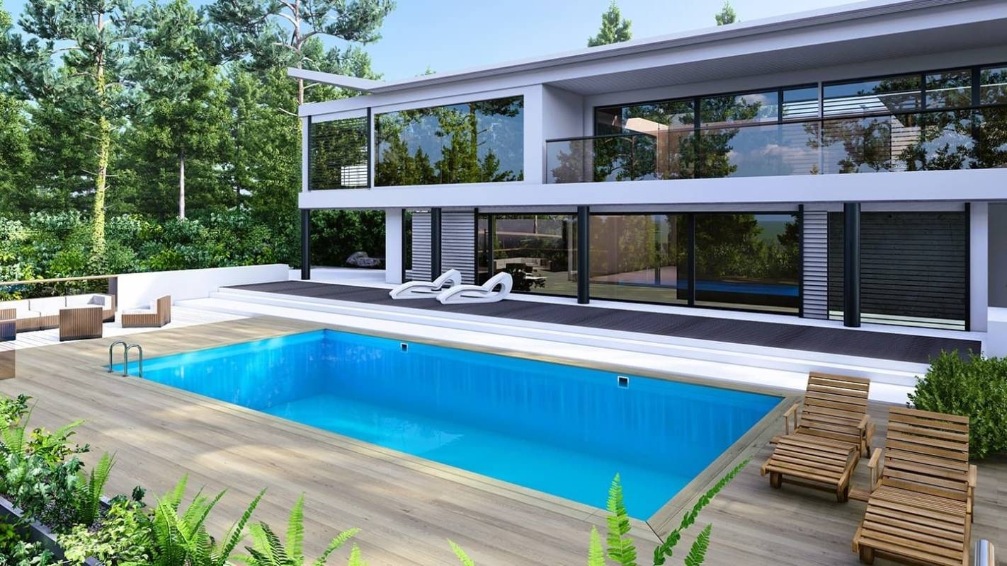 Altanka - Piscine en bois 10,20x5,20 - H.1,44 m - avec filtration et coffre - BAS761OSPI+SZA - Image 2
