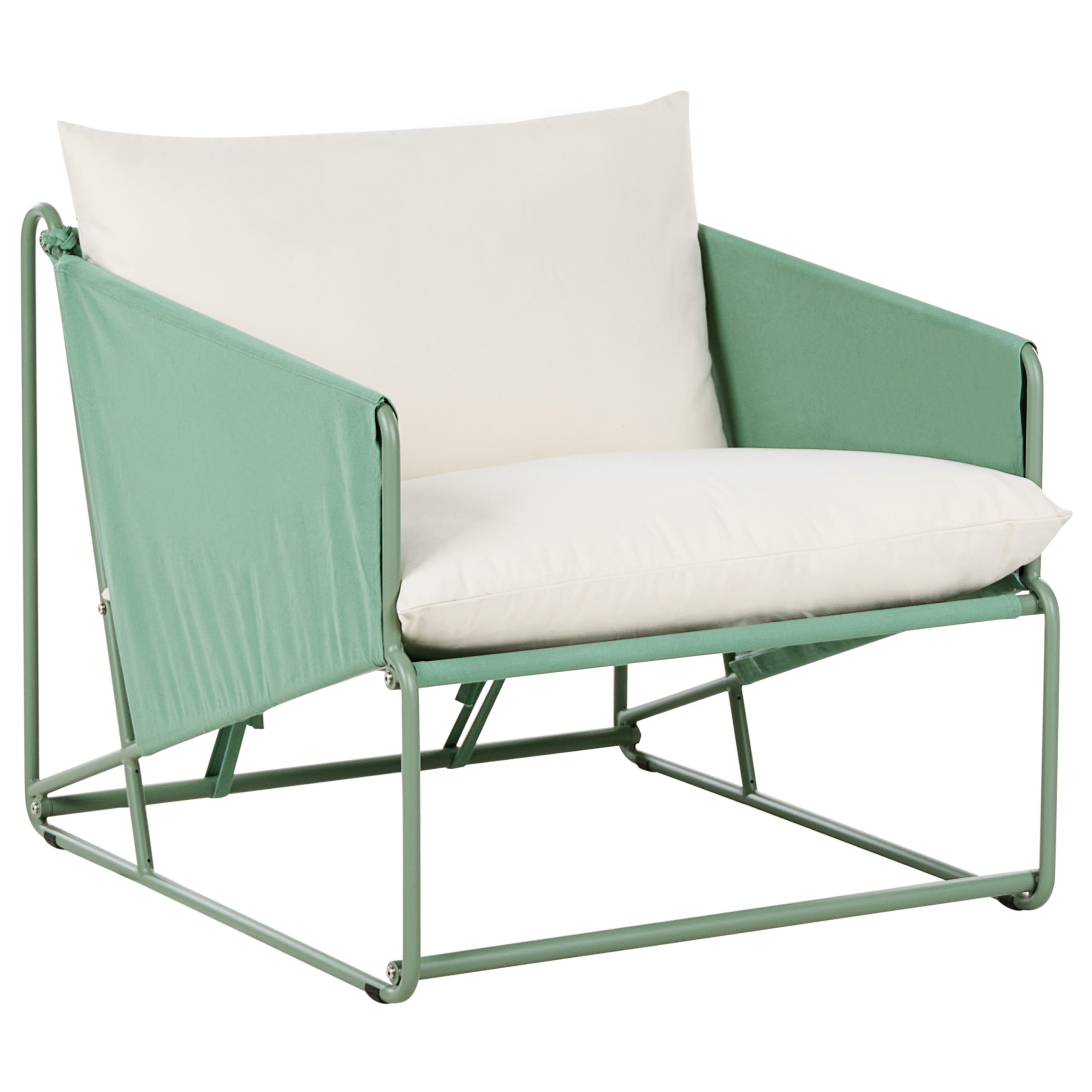 Chaise de jardin Acier Vert PONTE - Beliani - Image 1