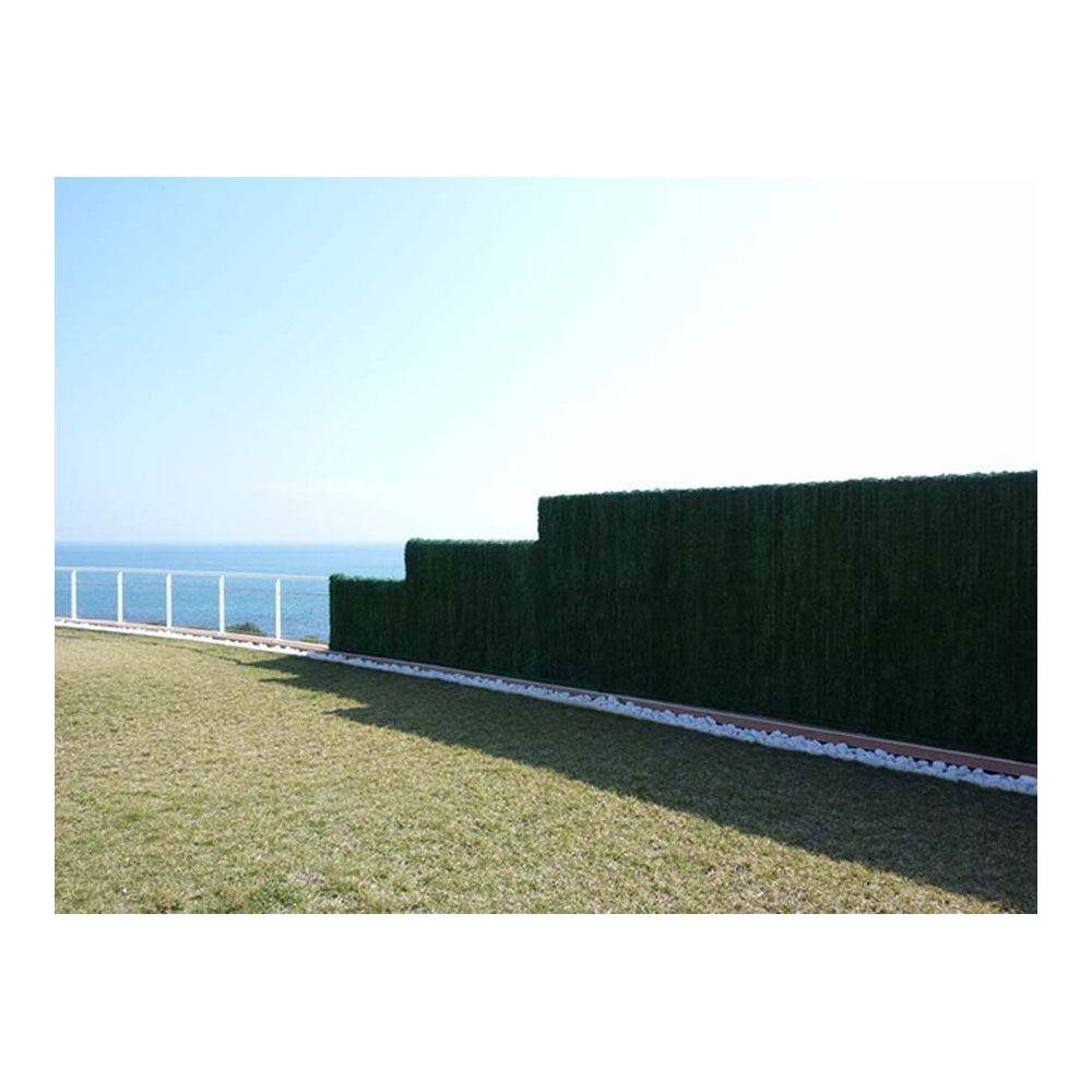 Haie artificielle 126 brins vert sapin en rouleau Ultra 1 x 3 m (Lot de 12) - Image 2