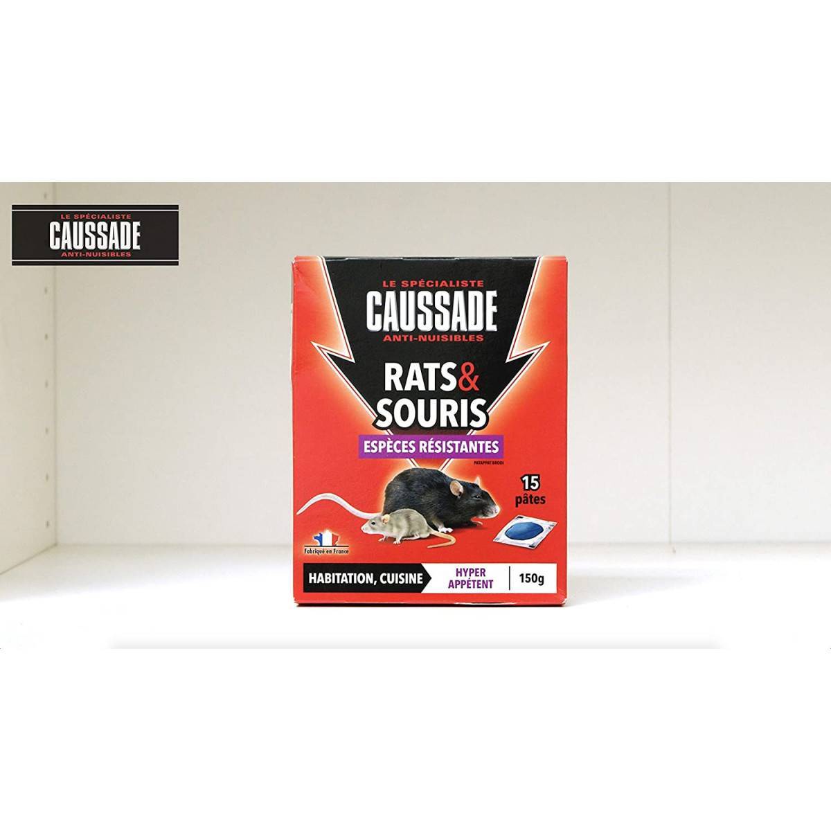 Lot de 2 boites Raticide Rats & Souris - Pat'Appât Espèces résistantes , boite de 150grs ( 15x10grs) - Image 10