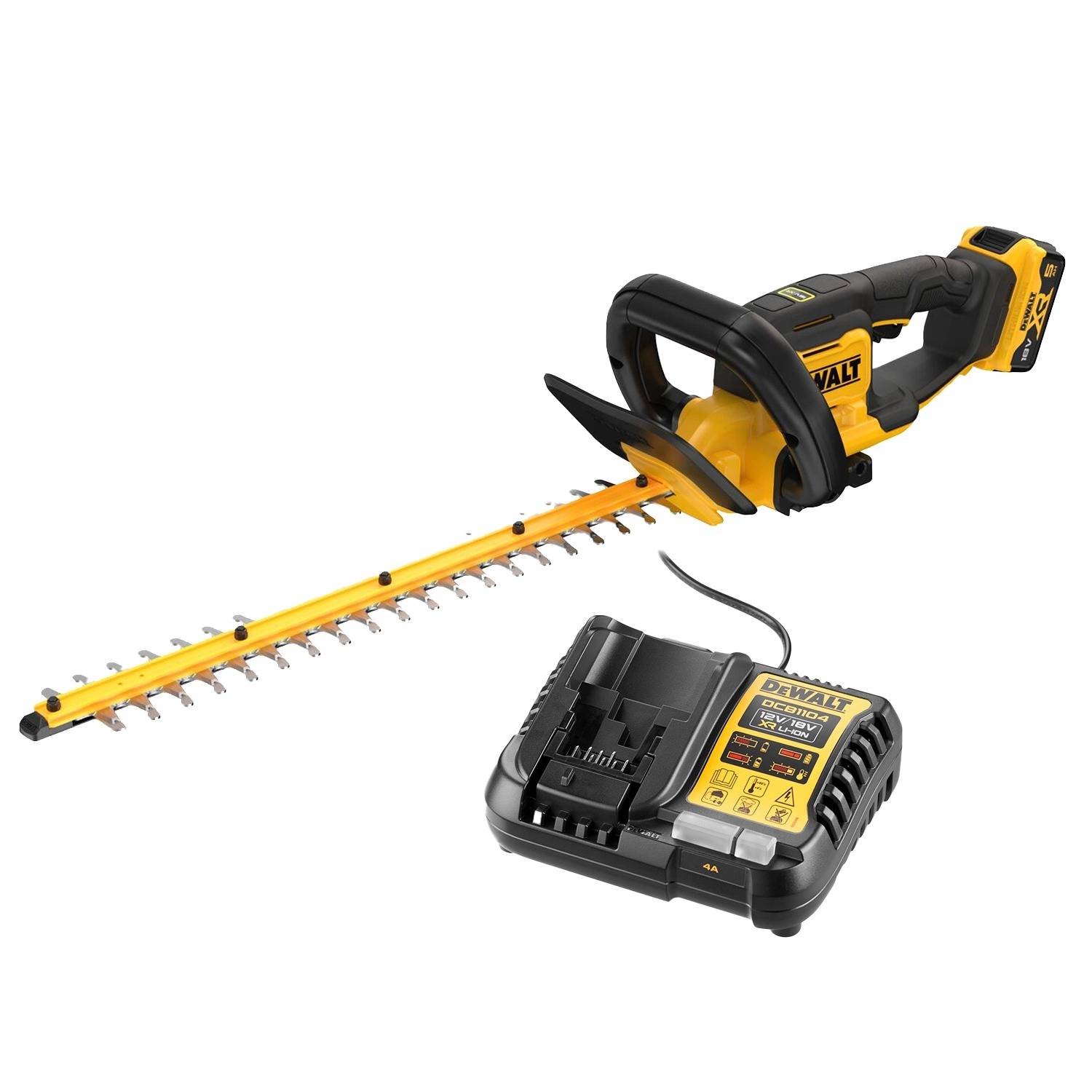 Taille haies 55 cm écartement de 19 mm XR 18V 5 Ah Li-ion - DEWALT - DCMHT562P1-QW - Image 1
